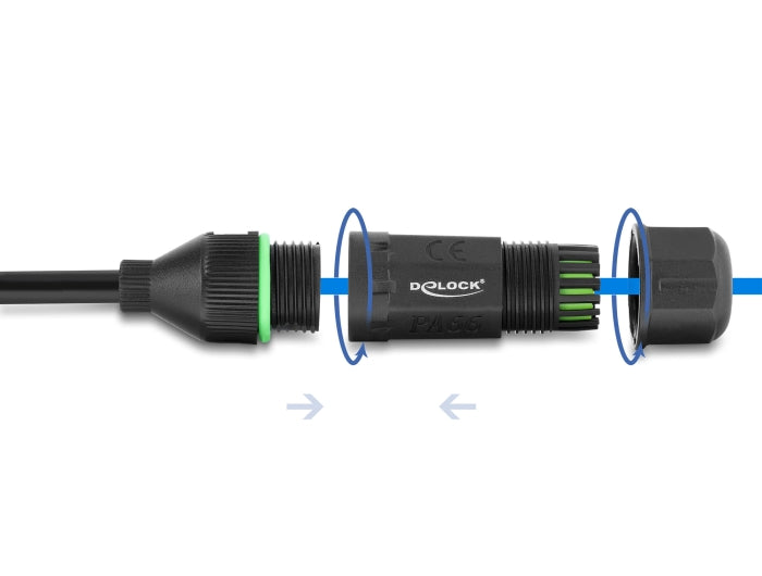 Delock 87181 Cable Rj45 Jack To Open Wire Ends For Installation Cat.6
