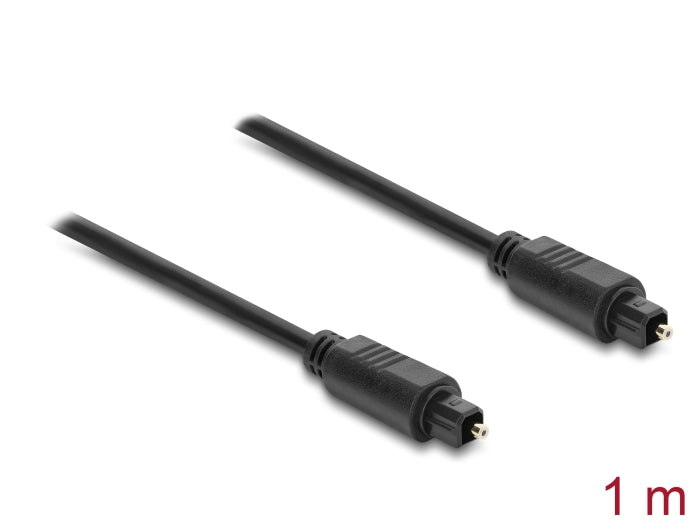 Delock 90923 Toslink Cable Male To Male, Ø 4 Mm, 1 M, Black