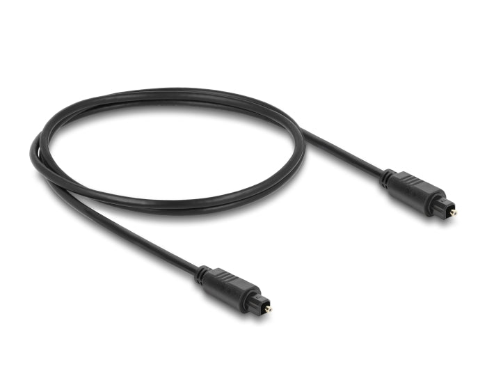 Delock 90923 Toslink Cable Male To Male, Ø 4 Mm, 1 M, Black