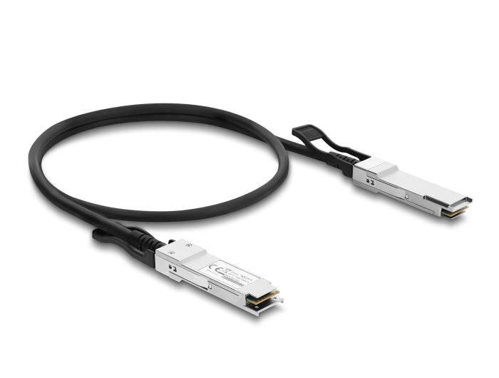 Delock 87551 Twinax Cable Qsfp28 Male To Qsfp28 Male 100 Gbps 1 M