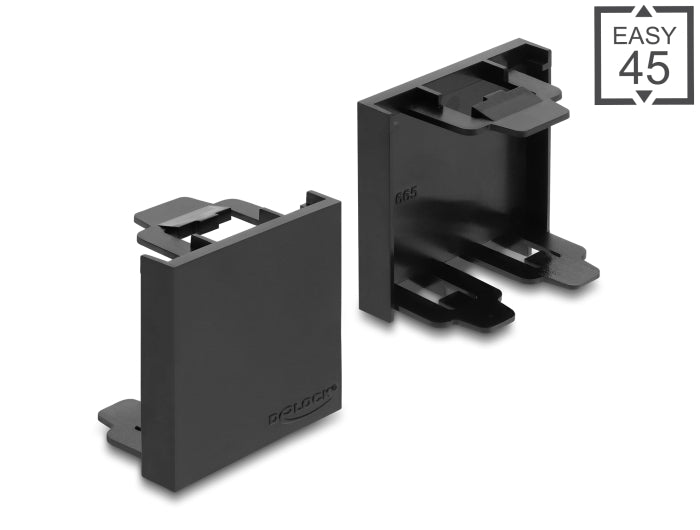 Delock 81670 Easy 45 Module Cover Plate 45 X 45 Mm Black
