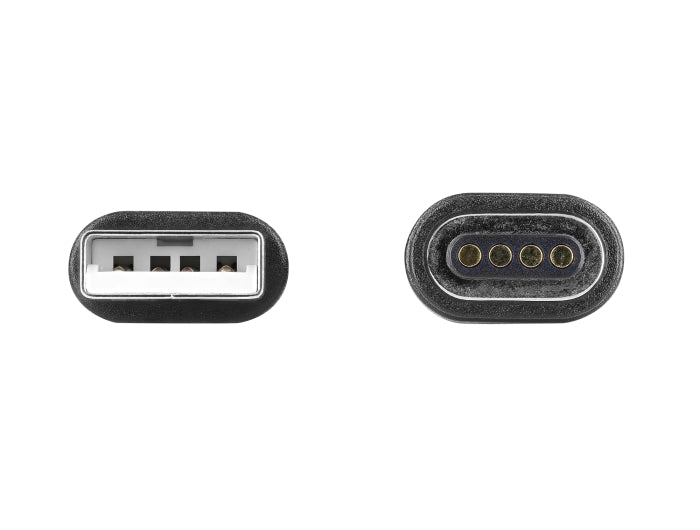 Delock 90992 Magnetic Coiled Cable Usb 2.0 Type-A Male To Pogo 4 Pin Male