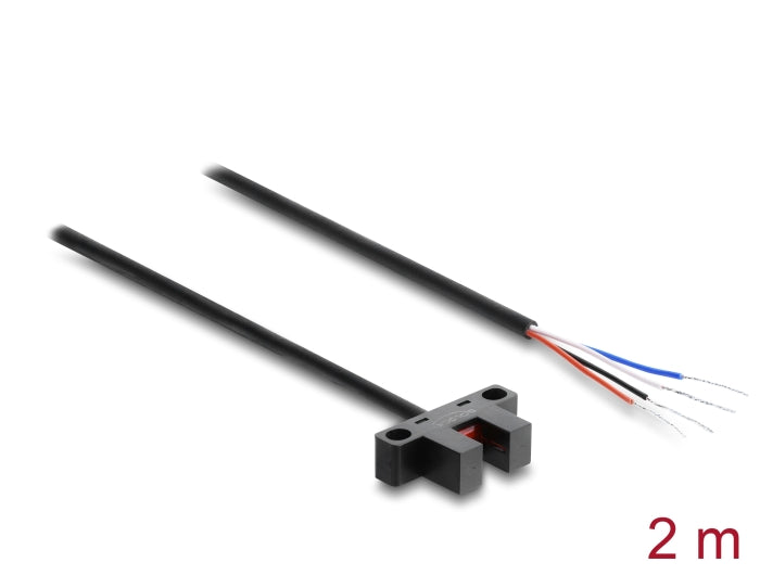 Delock 91865 Forked Light Barrier 5 Mm Type K Pnp L/D Switchable 2 M