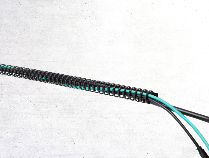Delock 22075 Cable Duct Flexible Self-Adhesive Screwable 25 X 26 Mm, 50 Cm Long