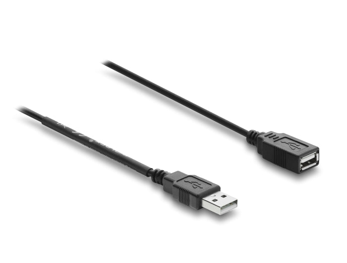 Delock 81655 Usb Power Cable Type-A Male To Female With Switch 0.5 M