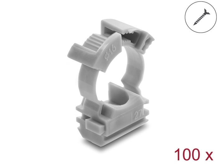 Delock 22069 Cable Holder With Locking Clip For 16 Mm Cable Protection Sleeve