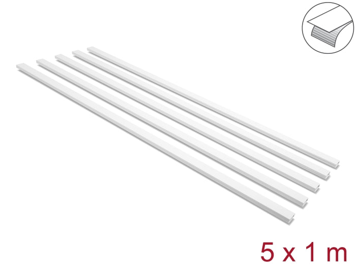 Delock 22068 Cable Duct Self-Adhesive With Sliding Cover 25 X 10 Mm, Length 1 M