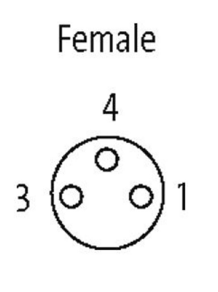 MurrElektronik 7000-08081-6330500 M8 Female Connector 90° Cable 22AWG