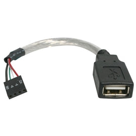 Startech Usbmbadapt 6Inch Cable Usb2 A Female To Usb Mb 4Pin Header F F Retail