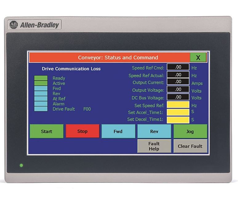 Allen Bradley 2711R-T7T Panelview 800 HMI Terminal 7" Display, Surplus 2026