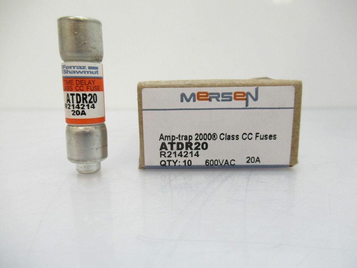 Mersen Ferraz Shawmut ATDR20 Fuse Time-Delay Class CC 600VAC, Lot Of 10