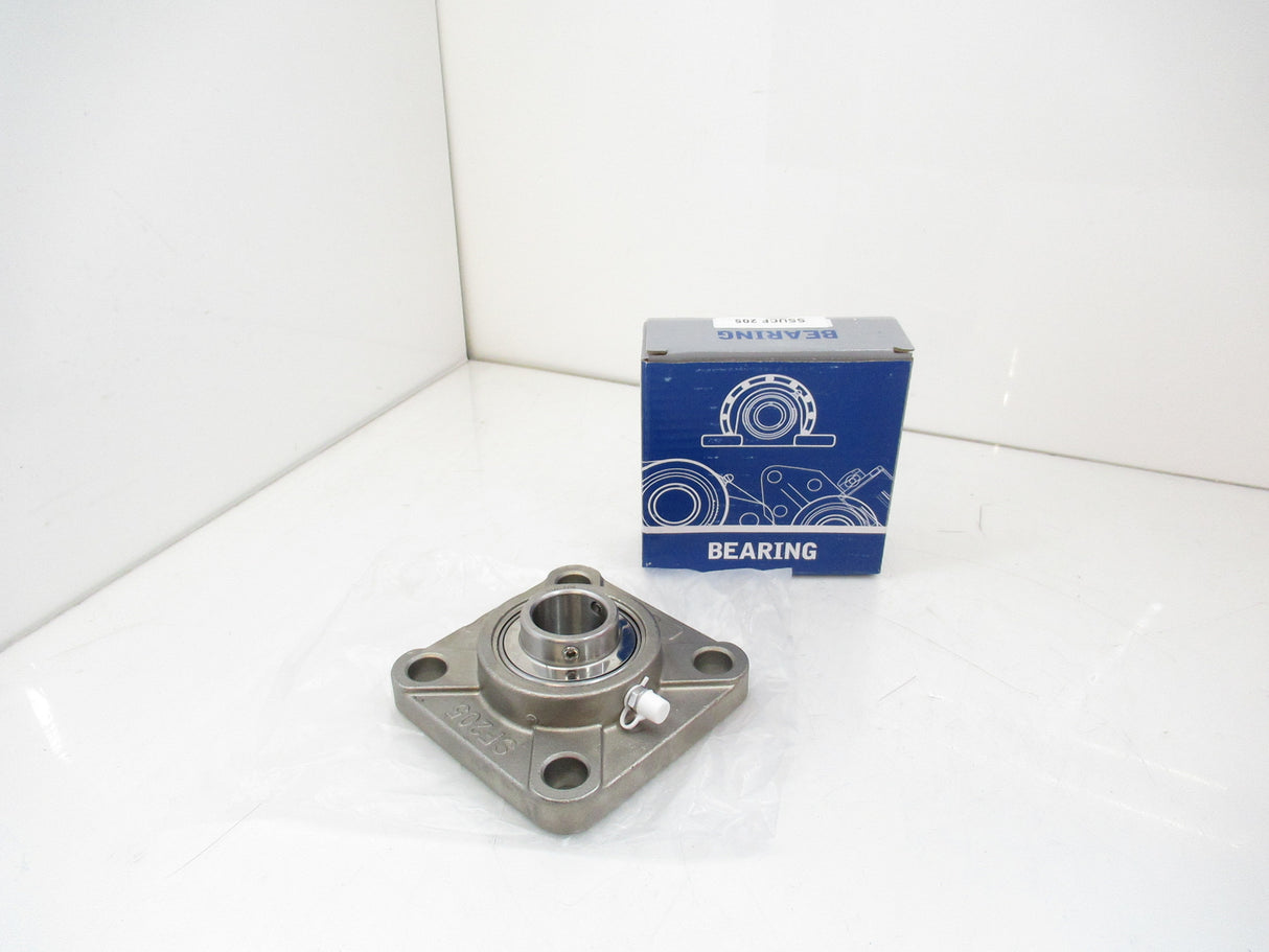 SS-UCF 205 4 Holes Flange Bearing, 25mm