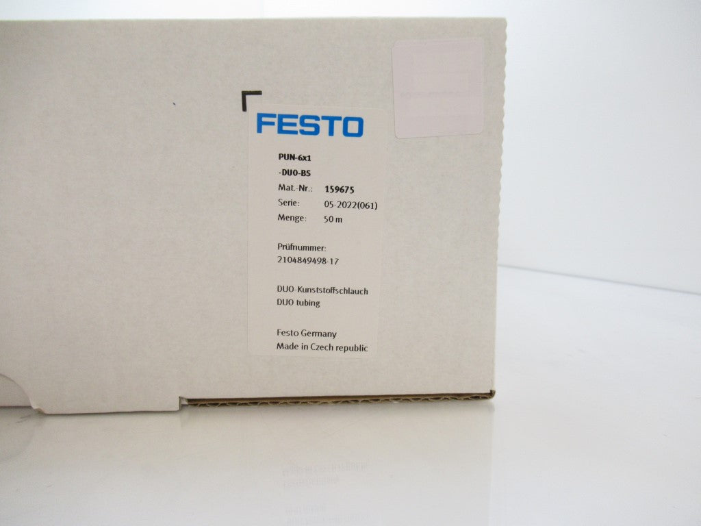 Festo PUN-6X1-DUO-BS 159675 Plastic Tubing Blue And Black, 50M Long