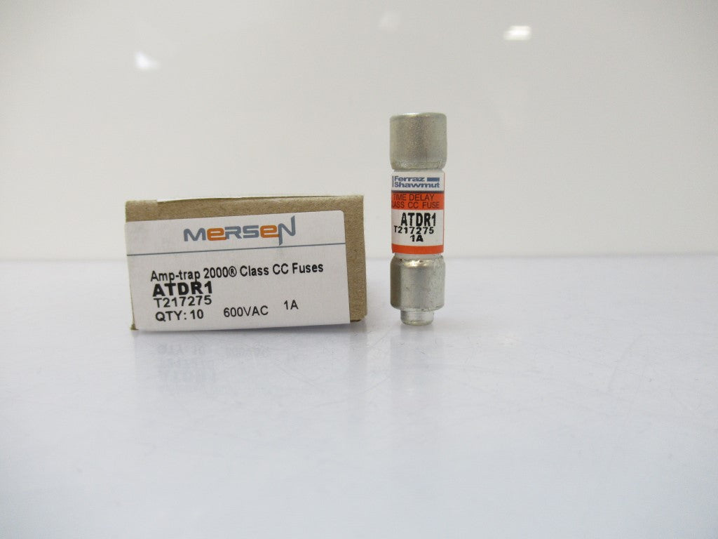 Mersen ATDR1 Fuse Time-Delay Class CC 600V AC 1A, Pack Of 10