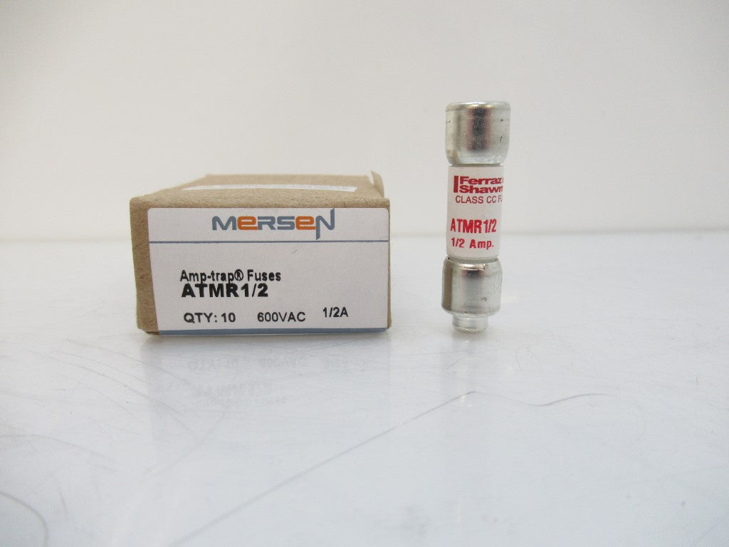 Mersen ATMR1/2, Fuses Amp-Trap Class CC 1/2 A 600V AC / DC, Lot Of 10