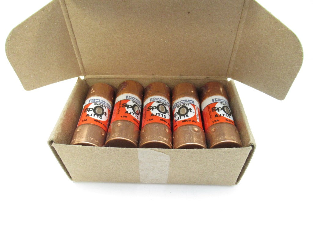 Mersen AJT15 Fuse Amp-Trap 600V 15A Time-Delay Class J, Pack Of 10