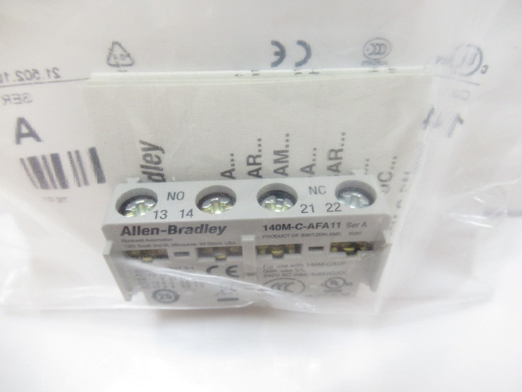 140M-C-AFA11 140MCAFA11 Allen Bradley Auxiliary Contact Block Series A