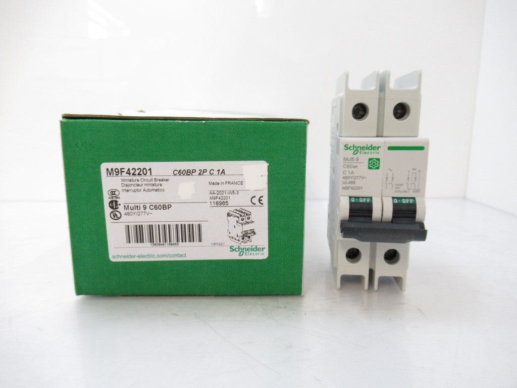 Schneider Electric M9F42201 Circuit Breaker Multi 9, 1 A, 2-Poles