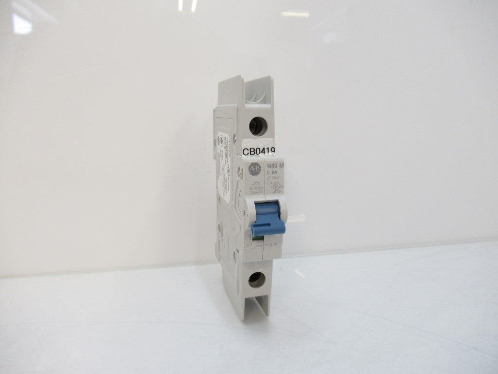 1489-M1C080 1489M1C080 Allen Bradley Circuit Breaker Series D, 8 Amps, 1-Pole