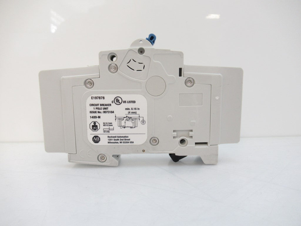 1489-M1C080 1489M1C080 Allen Bradley Circuit Breaker Series D, 8 Amps, 1-Pole