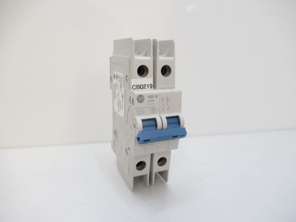 1489-M2D060 1489M2D060 Allen Bradley Miniature Circuit Breaker 6 Amps, 2-Pole