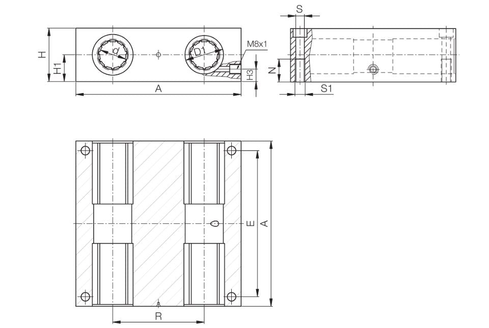 Igus RQA-01-16 Quad Block