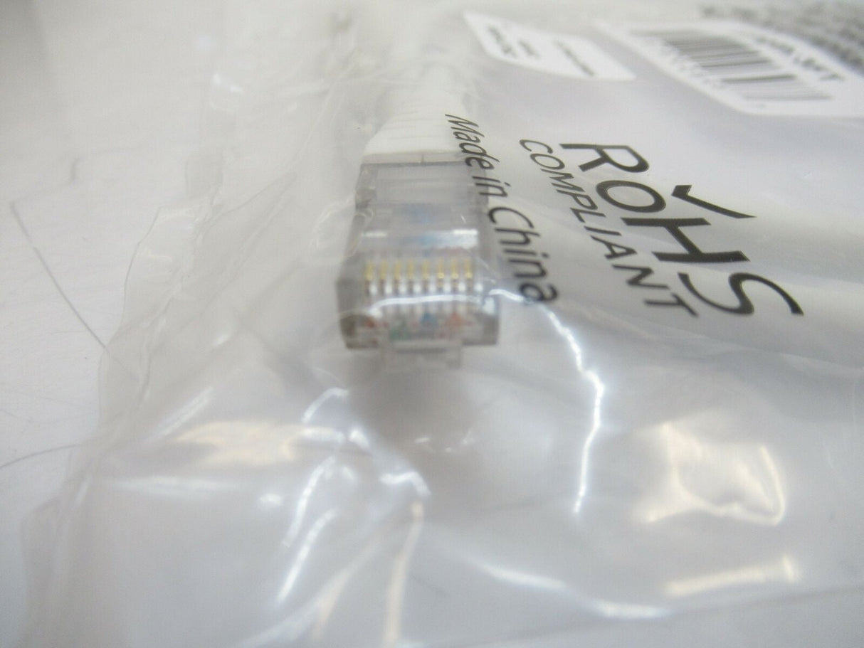 Molded Patch Cable White CAT6AS-03WH, RJ45, CAT6A, SFTP, 10GB, 3 FT