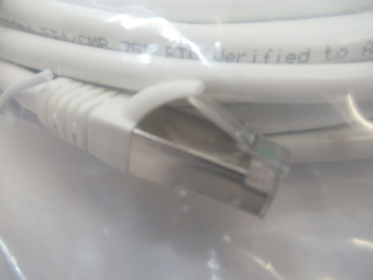 CAT6AS-50WH Category 6A SSTP 10GB Molded Patch Cable, 50FT Long