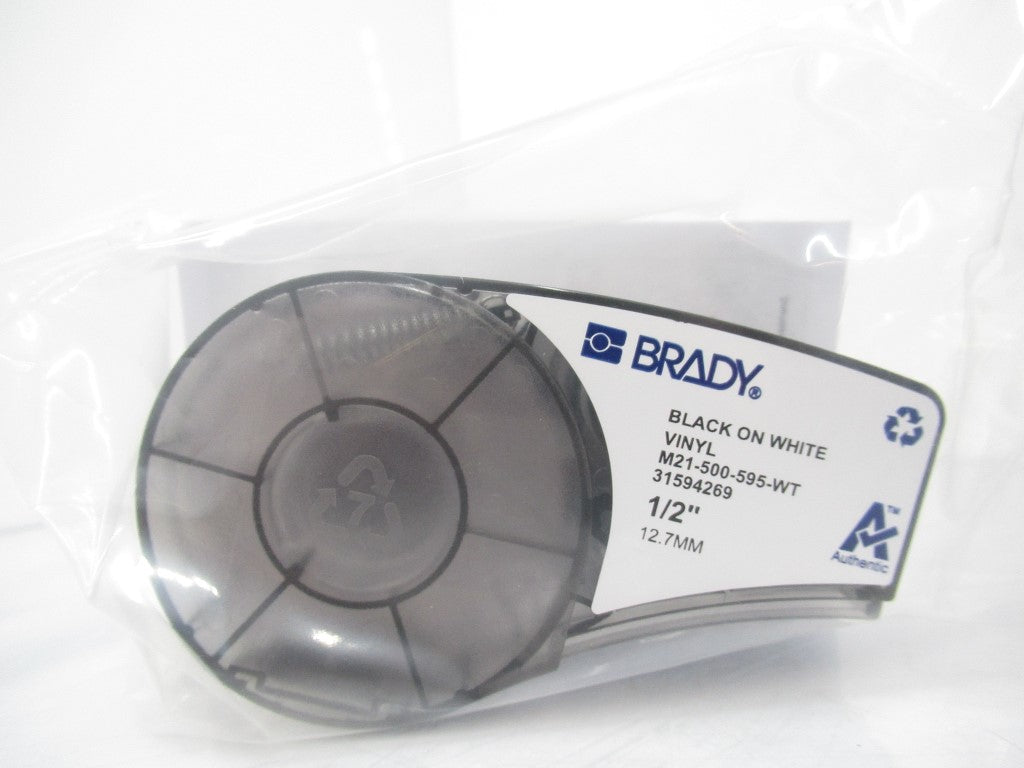 Brady M21-500-595-WT Label Cartridge For BMP21 1/2in