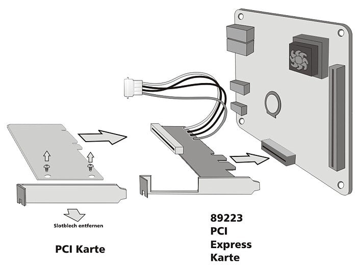 Delock 89223 Riser Card Pci Express X1 To 1 X Pci 32 Bit 5 V Slot