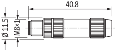 Murrelektronik 7000-08351-0000000 Field-Wireable Connector, 22-26 Awg