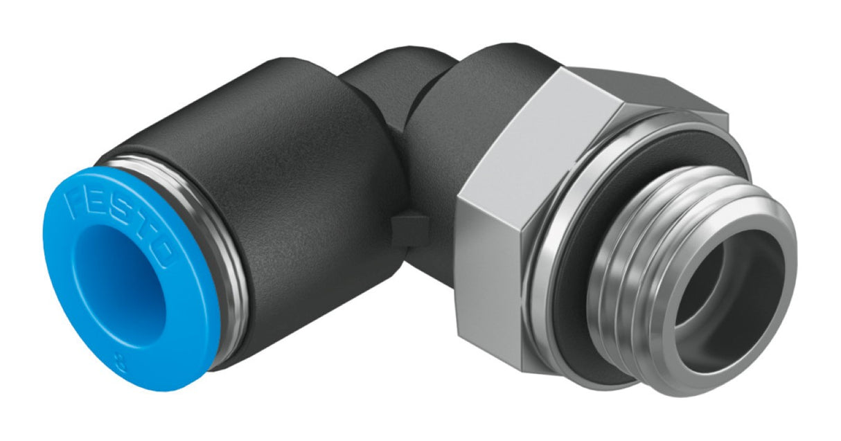 Festo QSL-G1/4-8 186120 Push-In L-Fitting, Lot Of 10
