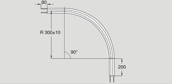 Flexlink XBBP 90A85R3 Plain Bend, X85/CF02