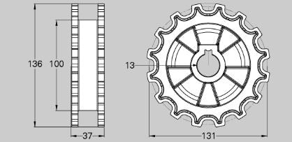 Flexlink 5111642 (3921735) Drive Wheel For XS