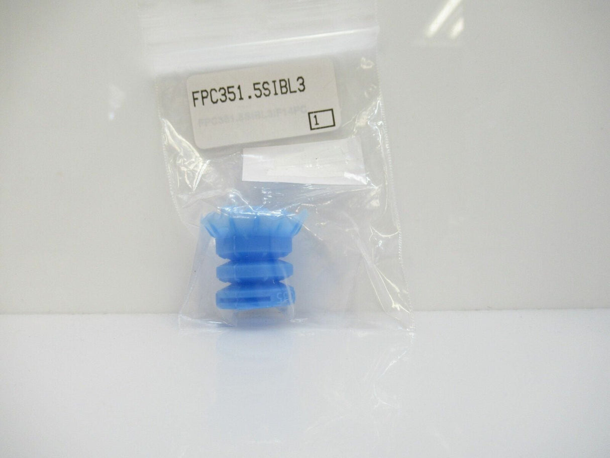 FPC351.5SIBL3 COVAL Flow Pack Cup, Light Blue Silicone, Without Insert (New In Bag)