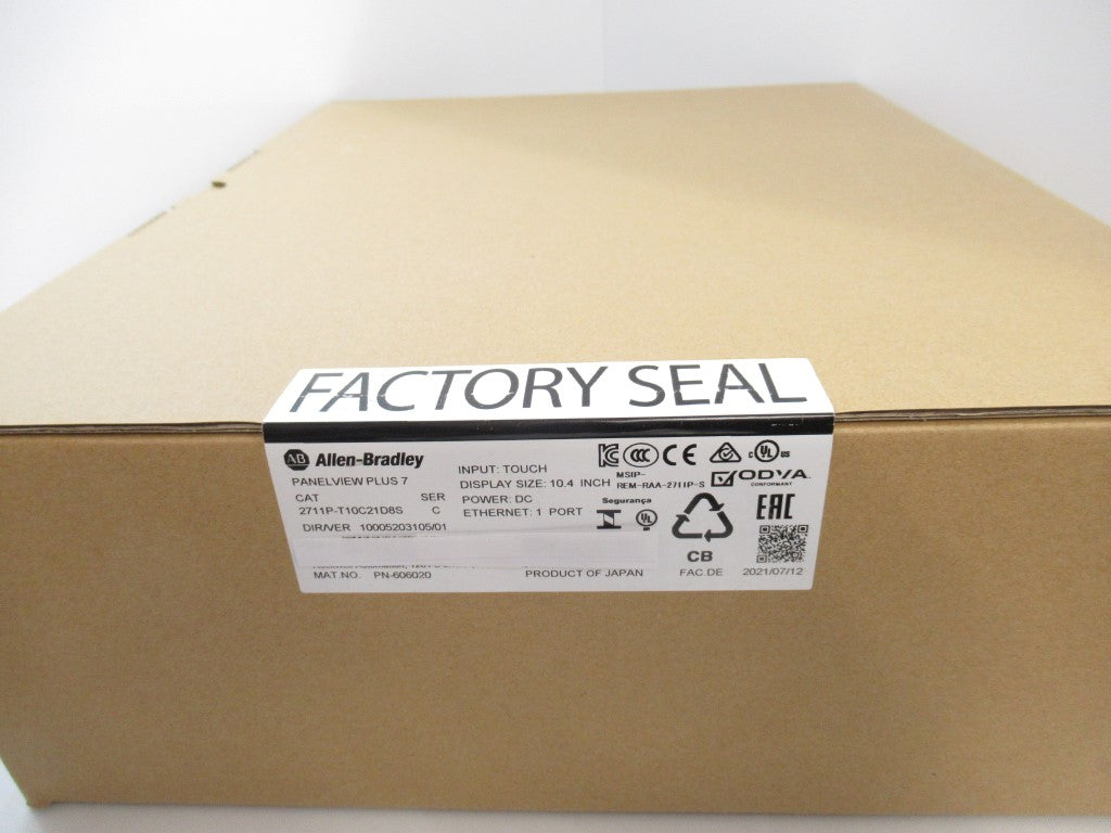 Allen Bradley 2711P-T10C21D8S Panelview Plus 7 Touchscreen 10.4" Ser. C