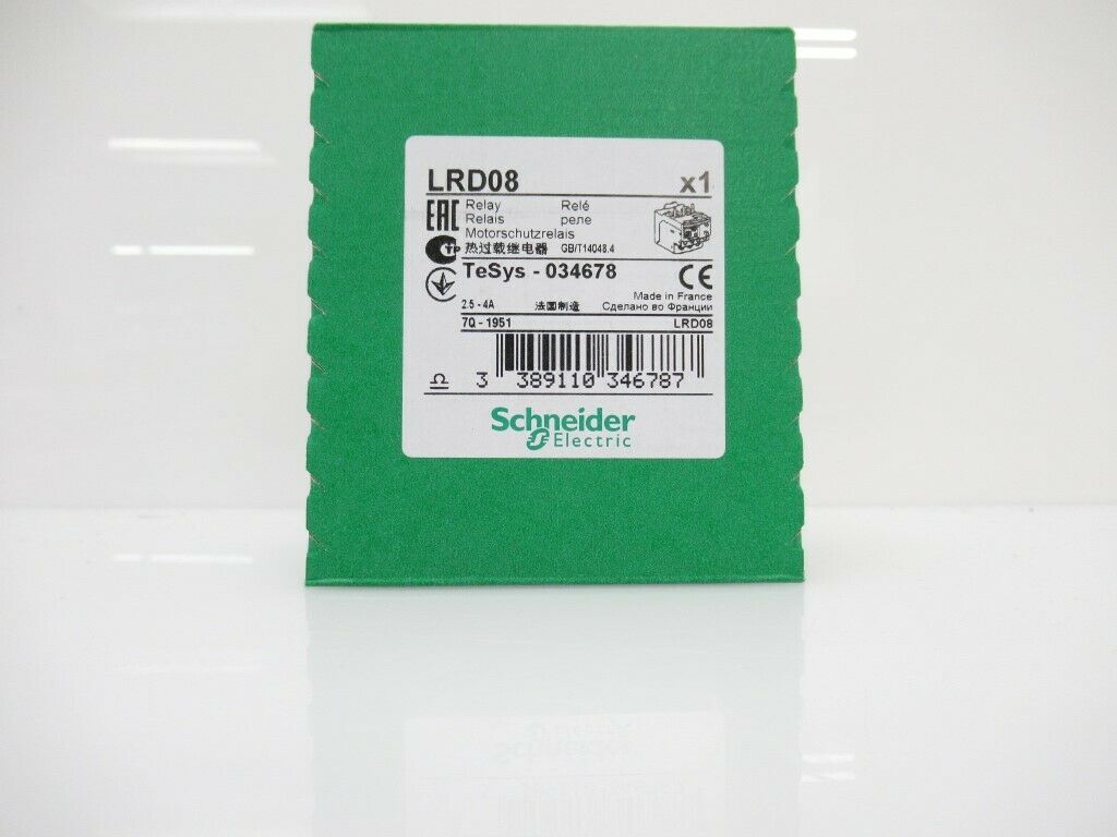 Schneider Electric TeSys LRD08 LRD Thermal Overload Relays 2.5 - 4A