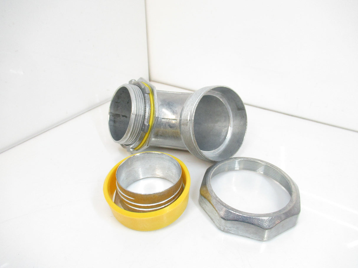 Nesco 496Z 90° Liquid-Tight Connector, 2" Diameter