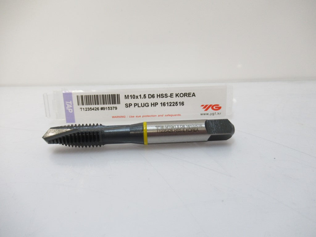 YG-1 915381 M10 X 1.5 D6 Combination Spiral Point Tap, Orange Grade