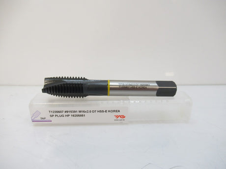 YG-1 T1235607 915391 M16X2.0XD7 Spiral Point HSS-E Plug Style Tap Steam Oxide