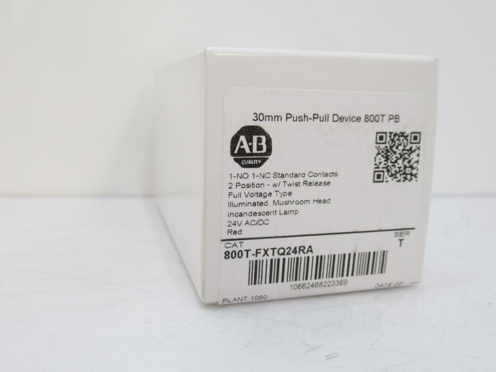 Allen Bradley 800T-FXTQ24RA Illuminated Push-Pull Device PB, Surplus