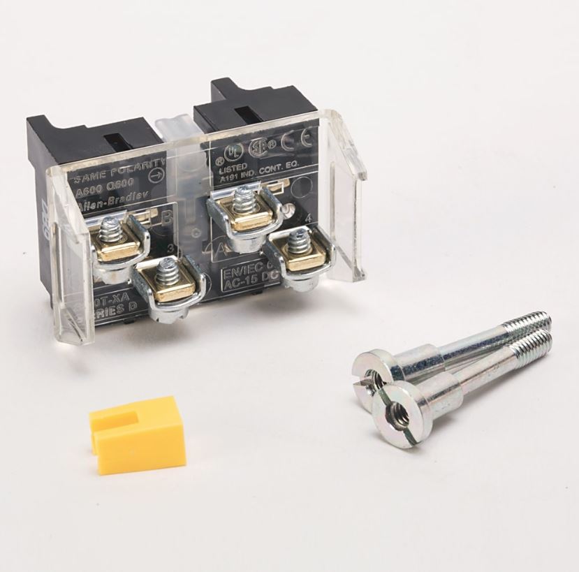Allen Bradley 800T-XA Shallow Contact Block 1 NO 1 NC, Mount Screw Terminal