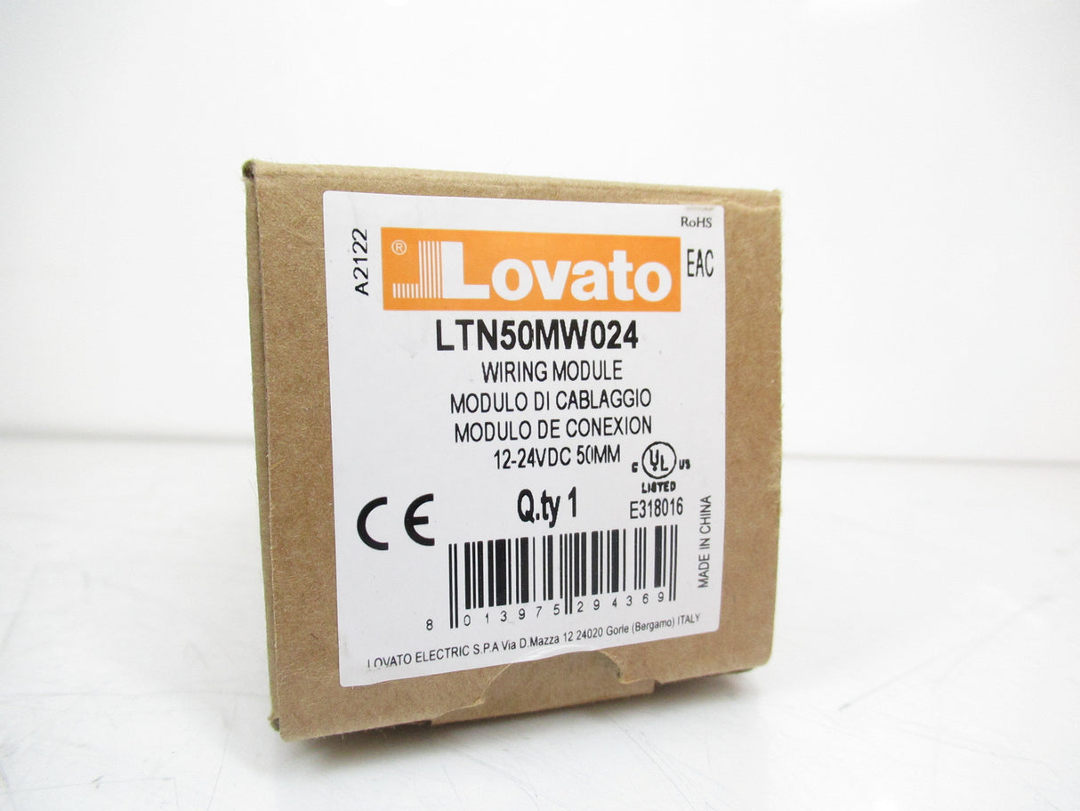 Lovato LTN50MW024 Wiring Module 12-24V DC, 50mm