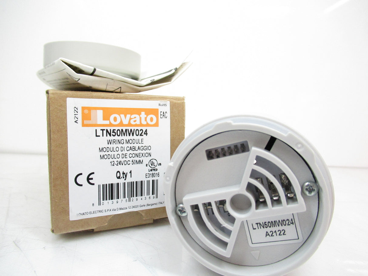 Lovato LTN50MW024 Wiring Module 12-24V DC, 50mm