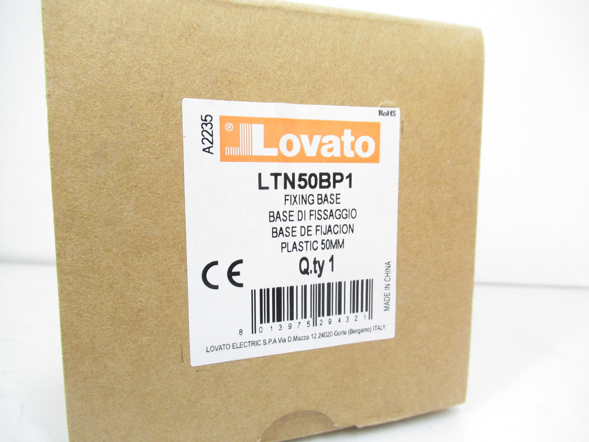 Lovato LTN50BP1 Fixing Base Plastic Horizontal, 50mm