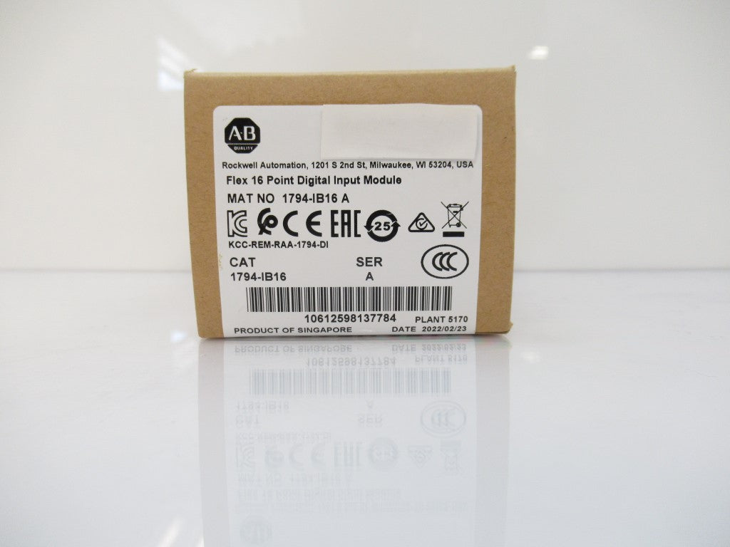 1794-IB16 1794IB16 Allen Bradley 16 Point Digital Input Module Surplus In Box 2022