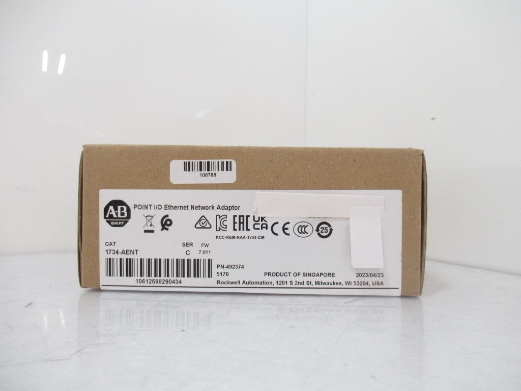 Allen Bradley 1734-AENT Point I/O EtherNet Network Adapter Ser. C Surplus