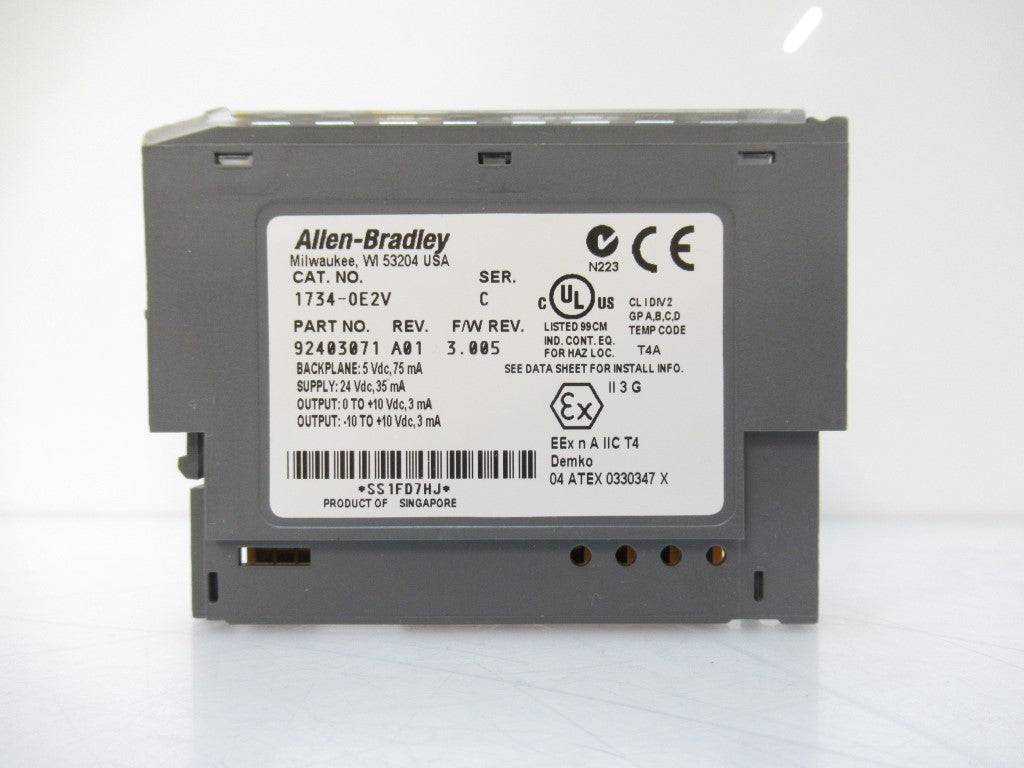 Allen Bradley 1734-OE2V POINT I/O 2-Ch Voltage Output Module, Surplus 2025