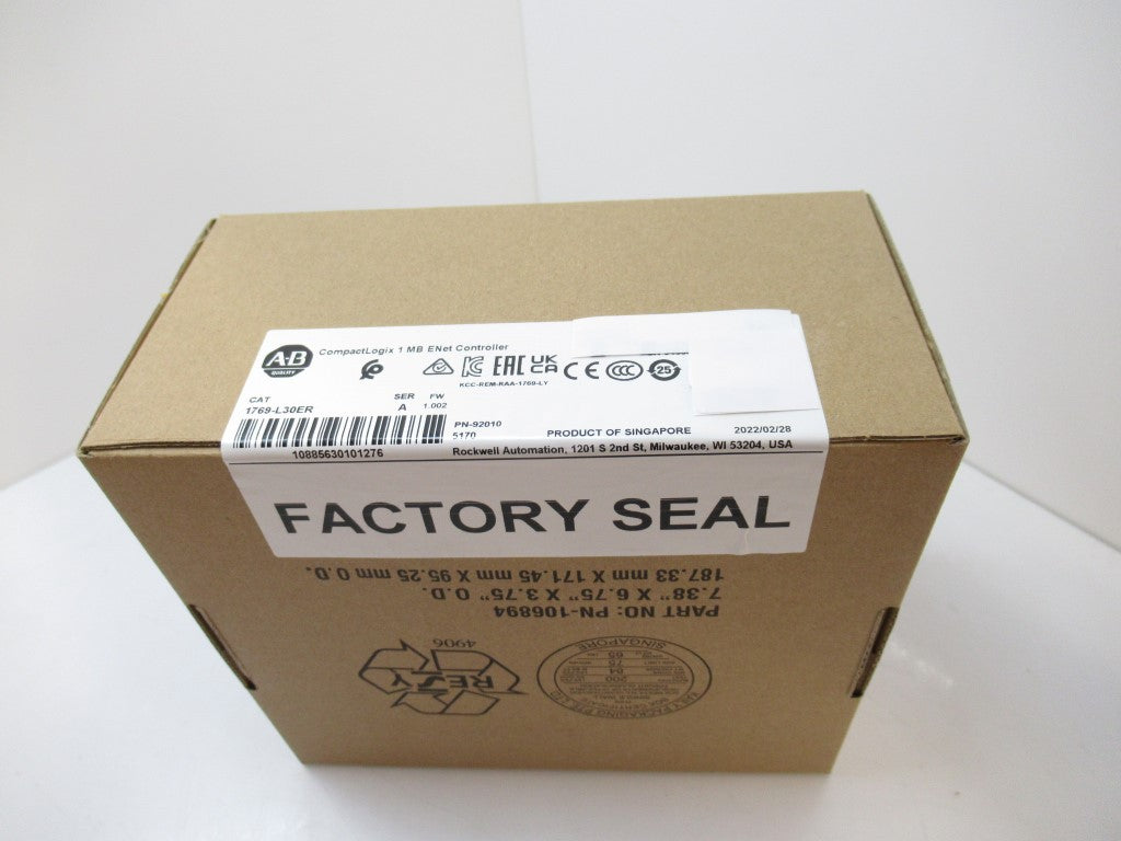 SURPLUS SEALED 1769-L30ER Allen Bradley 1769L30ER CompactLogix ENet Controller