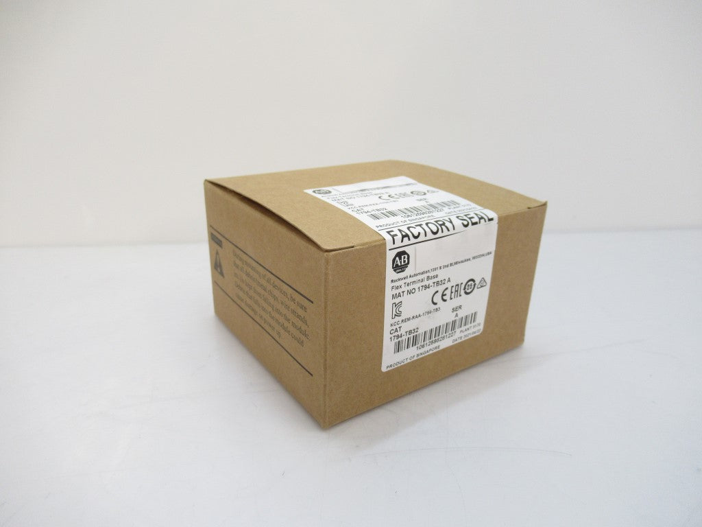 1794-TB32 1794TB32 Allen Bradley Flex Terminal Base Ser. A Factory Seal 2021 Surplus